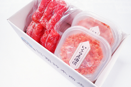 いくら醤油漬(鮭卵)70g×2P、辛子明太子300g A-11151