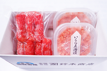 いくら醤油漬(鮭卵)70g×2P、辛子明太子300g A-14166