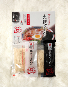 CE-014 「大砲生ラーメン」箱入り8食セット（ラーメン4食/昔ラーメン4食）