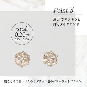 即納】プラチナ 0.10X0.10CT ダイヤ ピアス 403155 | 山梨県甲府市