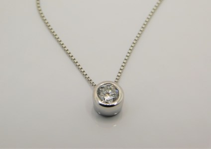 HPｔ950（ハードプラチナ950）【D SI EX H&C】ダイヤモンド0.2ctフクリンペンダント K027916-H