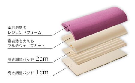KURABO　快眠サポート枕 スリープマージ(登録商標)ピロー 抗菌・抗ウイルス機能繊維加工技術 クレンゼ仕様 枕カバー 寝具 