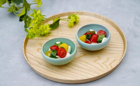 有田焼 翡翠天青3寸小鉢 2色セット【梶原大敬 茂正工房】器 うつわ 食器 皿 小ぶり 小鉢 ボウル 2個 セット ペア 青磁 青 翡翠 天青 夏 シンプル 作家 ろくろ 電子レンジ対応 A24-164
