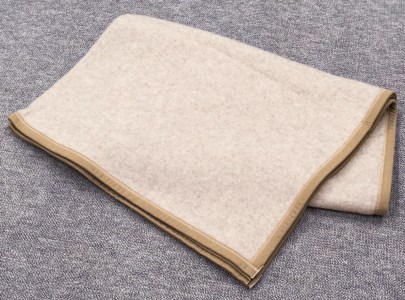 繊維の宝石カシミヤ10%入り ウール毛布(毛羽部分) シングルサイズ KW-15 [4593]