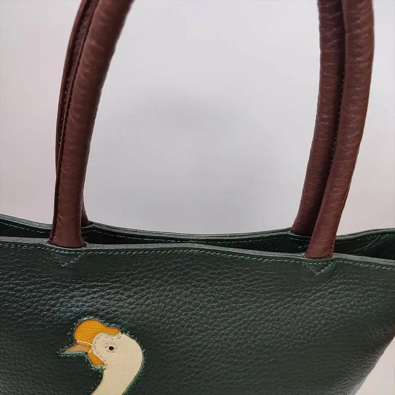 「鞄工房　香」アヒルのトートバッグ