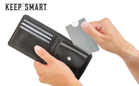 極薄名刺入れ  KEEP SMART（キープスマート） ～財布やスマホケースに名刺を美しく収納～  H10-23