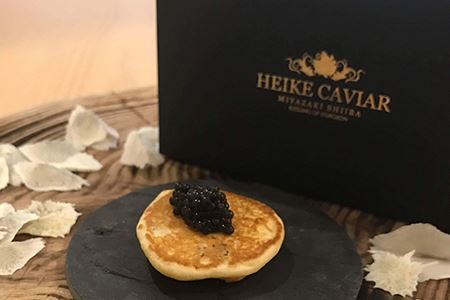 【桐箱入り】宮崎HEIKECAVIAR 10ｇ ブリニセット 【チョウザメ】【世界三大珍味×日本三大秘境】 国産 キャビア 10g 魚卵 チョウザメ ブリニセット SZ-100