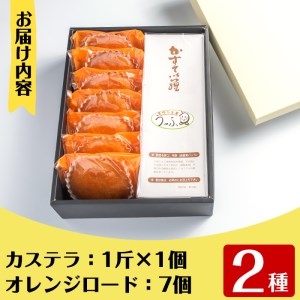 i463 いずみ卵カステラ(1斤)＆マドレーヌ(7個)セット！昔ながらのカステラとレモン味マドレーヌをセットに♪ カステラ マドレーヌ お菓子 菓子 国産 詰め合わせ セット 卵 いずみ卵 素材の味 レモン ギフト お土産【浦本養鶏】