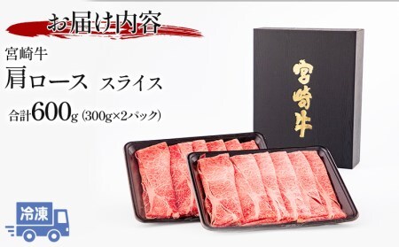 牛肉 スライス 牛肉[宮崎牛 肩ロース 600g]