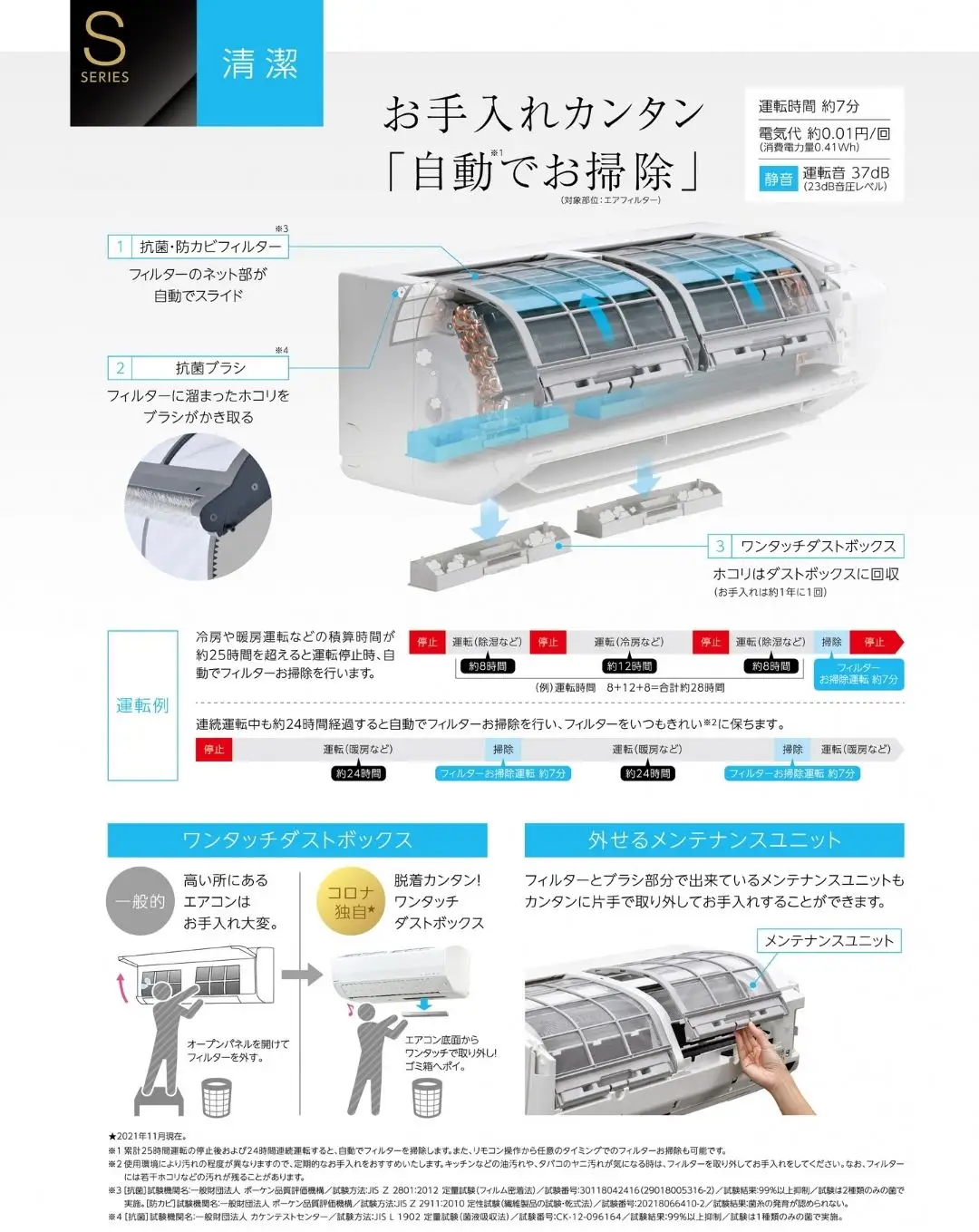 [コロナ] エアコン 工事なし 本体のみ 8畳用 単相100V CSH-S25AR-A(W)  リララSシリーズ エアコン 家電