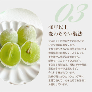 ひとつぶのマスカット 20個入り 共楽堂 夏季限定品 ぶどう ブドウ スイーツ デザート 和菓子 お菓子 菓子 018003