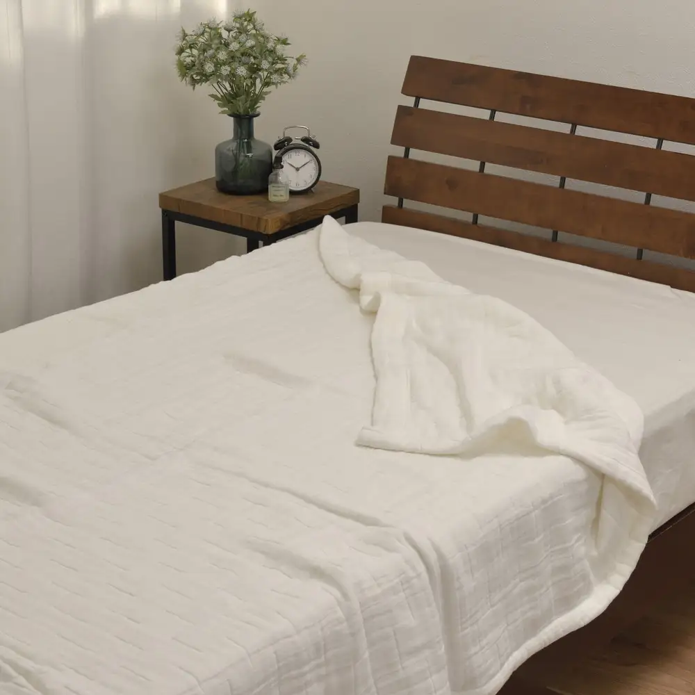 日本製 綿100％ 8重織ガーゼケット シングル 140×200cm ベージュ GK-80BE | 天然素材 オールシーズン ブランケット 快眠 快適 熟睡 睡眠 洗濯可能 寝具