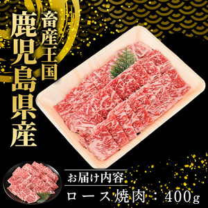 鹿児島県産　黒毛和牛ロース焼肉400g_starzen-7303