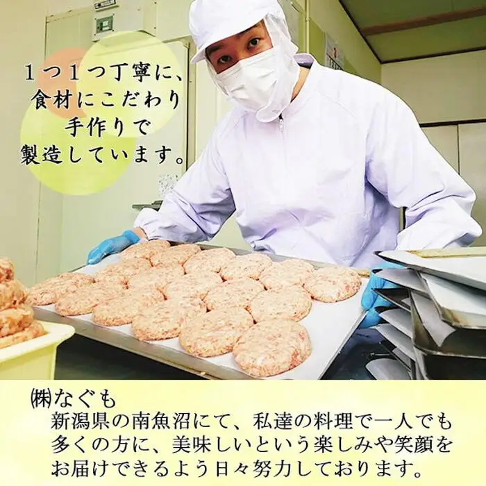 無地熨斗 こだわり 手作り 自家製 煮込み ハンバーグ 170g×2個 ＆ ひじき豆腐ハンバーグ160g×2個 食べ比べ 新潟県　 南魚沼市 計4個 約4人前