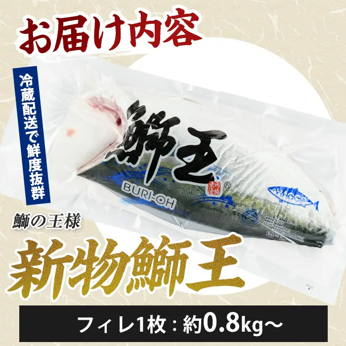 【14日前後で発送中】 『旅サラダ』で紹介ぶりの王様 新物 「 鰤王 」 フィレ 半身 (約0.8kg・フィレ1枚) 産地直送 新鮮 旨味が抜群の 長島町 特産品 ブランド ぶり 鰤 ブリ 切り身 真空 冷蔵 刺身 ぶりしゃぶ しゃぶしゃぶ 魚 魚介 人気 ランキング 【JFA】jfa-7126R8
