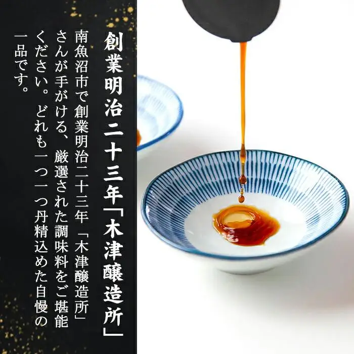 無地熨斗 新潟県 南魚沼産 こだわり厳選 味噌 ＆ 醤油 みりん お試し 木津醸造所 調味料 セット