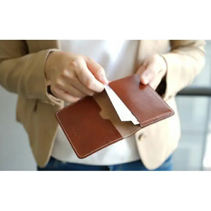 名刺入れ 【ディープグリーン】FOOTANブランド 本革名刺入れ