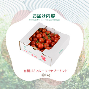 ＜季節限定＞有機JASフルーツイナゾートマト(約1kg) 【先行予約受付中・2026年7月以降発送】期間限定 トマト ミニトマト フルーツトマト 旬 野菜 リコピン【イナゾーファーム】【A7073】