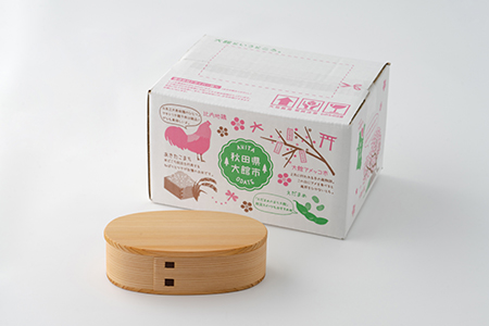 【大館曲げわっぱ】いろは弁当箱(ろ) 【配送日指定不可】　180P6016