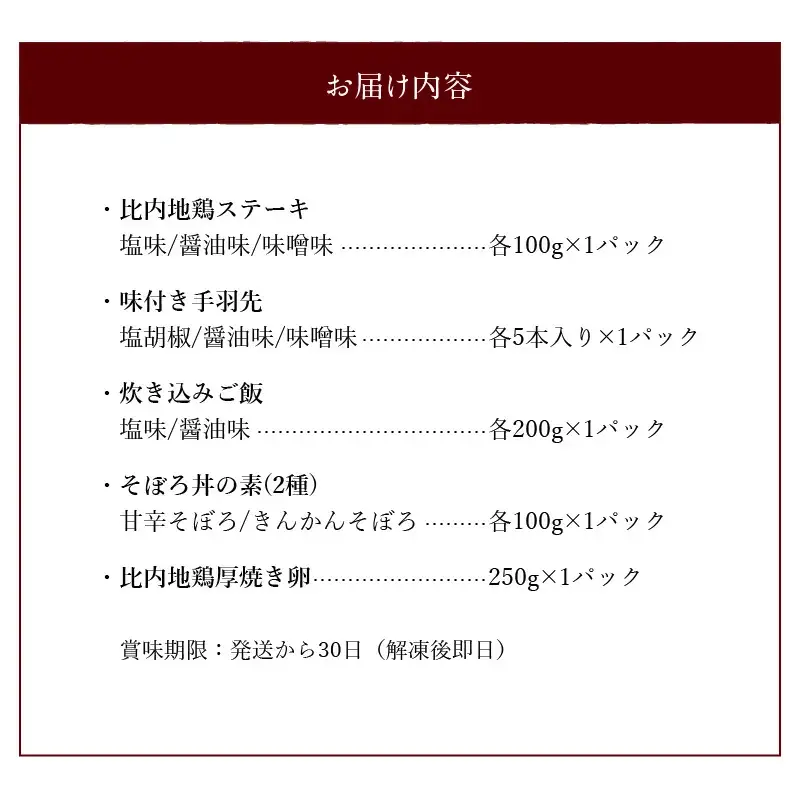 比内地鶏ステーキセット　【100P2816】
