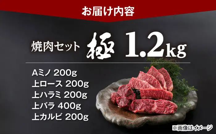 焼肉セット 味付き 極 1.2kg 焼肉セット BLCD002