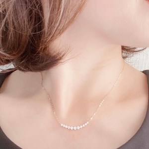 [MADE IN KOFU]K18 D0.5ct ダイヤラインネックレス TI-586