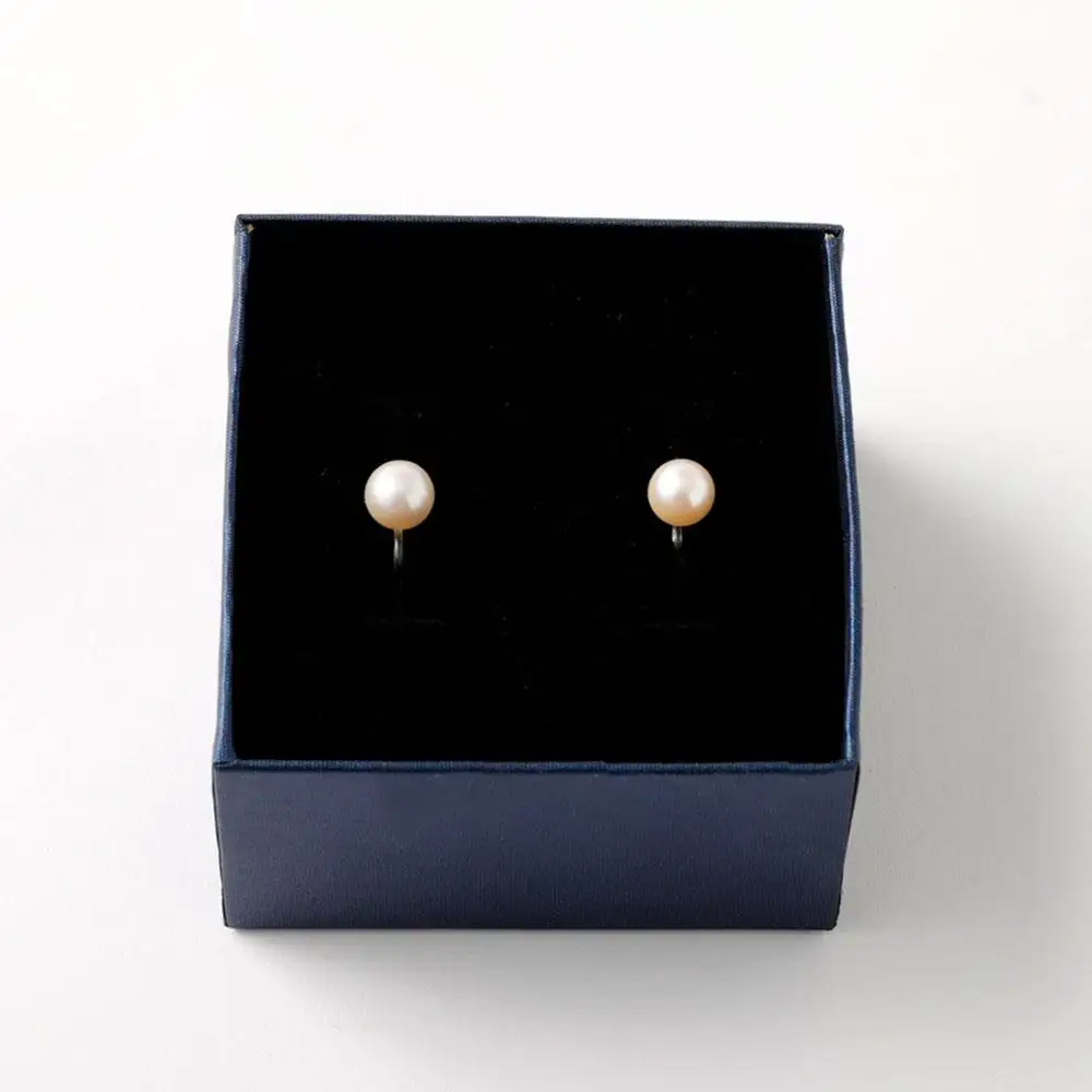 アコヤパール ピアス イヤリング 7mm 8mm 樹脂パーツ　金属アレルギー対応