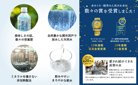 S17-22 高賀の森水 5年保存水 48本（500ml24本入×2ケース） ～非常用 災害対策 モンドセレクション最高金賞連続受賞！ ペットボトル 水～