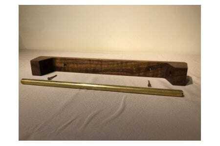 木の存在感がある｢タオルかけ｣(ウォルナット)【GOODWOODWORKS】_HA0414