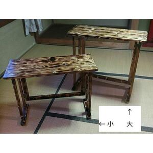 木製レトロ風 折り畳みテーブル（小）