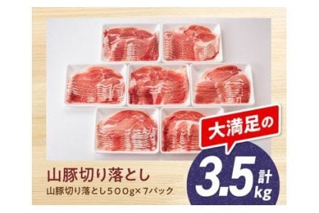豚肉 宮崎県産ブランド豚切り落とし3.5kg 【きれいなスライスで大人気！「きじょん山豚」】