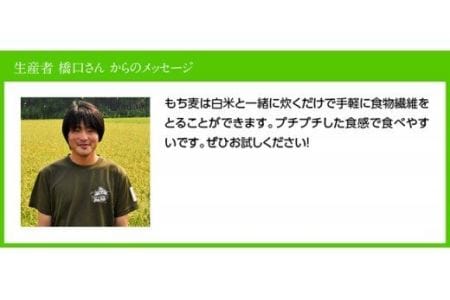 令和7年産 もち麦 2.5kg（500g×5袋） 【 ふるさと納税 国産 麦 もち麦 食物繊維 数量限定 宮崎県産 川南町産 送料無料 】