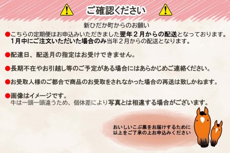＜定期便4回＞ 北海道産 黒毛和牛 こぶ黒  A5 贅沢 わくわく 定期便 ＜LC＞