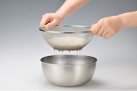 SUS-Z500 流石 ストロングメッシュザル22cm & ボウル21cm
