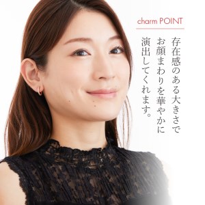 K18ハーフエタニティダイヤイヤリング EA-1191