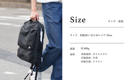 豊岡鞄 CIE WEATHER 2WAY BACKPACK（071952）ネイビー / 木和田正昭商店 撥水 ビジネス ストリート バックパック リュックサック メンズ リュックメンズ