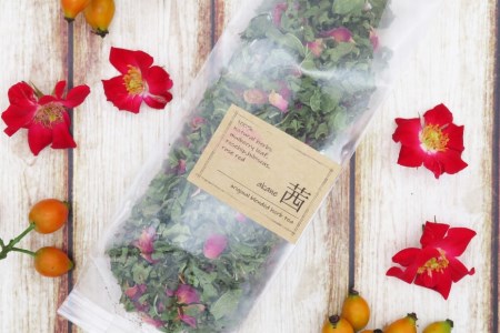 カラーハーブティー4種（リーフタイプ／約70杯分） [ナチュラルマルシェ ソヨソヨ 長野県 池田町 48110831]