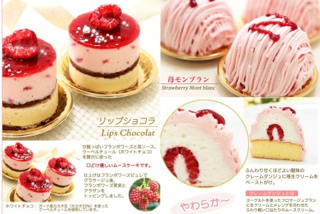 【3月中旬から発送】春限定！苺の5種スイーツセット　北海道・新ひだか町のオリジナルスイーツ ＜ 予約商品 ＞