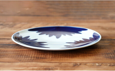 伯父山 菊の馨 26cm丸プレート 有田焼 皿 食器 A24-33