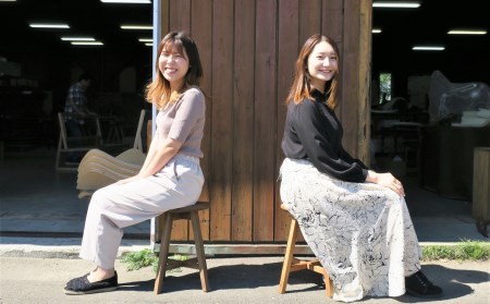 スツール　(北海道産エルム材）【塗装色選択可】丸形