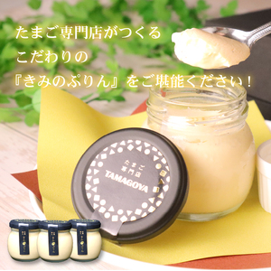 プリン きみのぷりん 3個入り スイーツ お菓子 デザート 濃厚 カラメル 三島ブランド 日の出たまご 卵 エッグ 手作り ギフト プレゼント おやつ 贈り物 詰め合わせ 絶品 とろとろ なめらか 濃厚プリン カスタードプリン 和三盆糖 自社工房 低温蒸し たまご専門店 三島市 静岡県