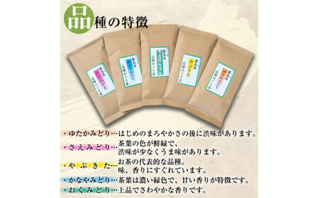 B-018 霧島茶　はやとかおり詰合せ　品種めぐり茶セット【マル竹園製茶】