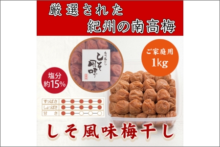 【8025-2】紀州南高梅1kgの定期便（春・夏・秋・冬）4回 A