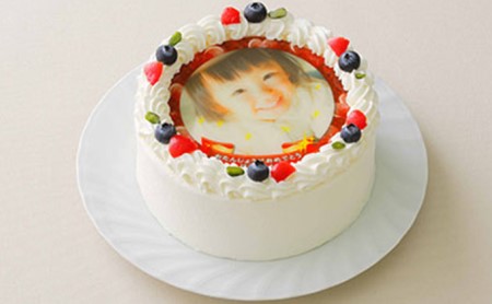 写真ケーキ5号サイズ 引換券 チケット 