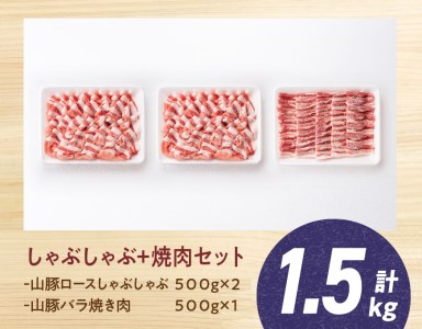 山豚ロースしゃぶ・バラ焼肉セット 豚肉