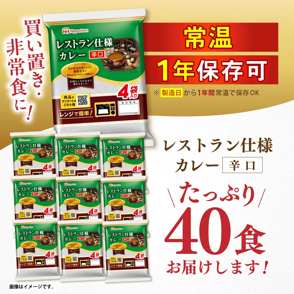 カレー 40食 辛口カレー AHAL002
