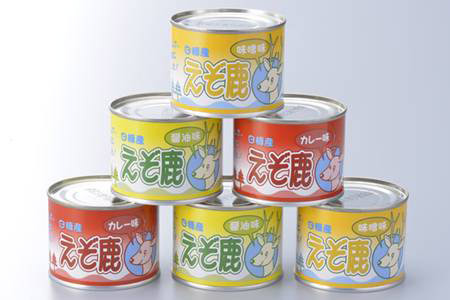 シカ肉缶詰セット【3種類×2組】_I009-0128