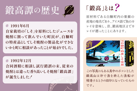 ＼高評価4.9／ 鍛高譚（たんたかたん）・鍛高譚の梅酒[720ml]【4本セット】_I012-0035