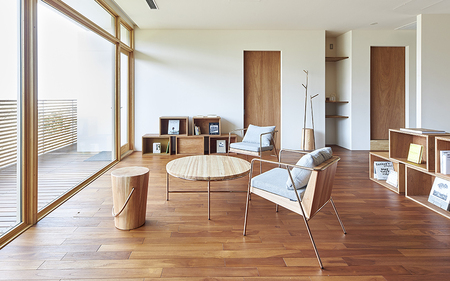 【FIL】ハンドルスツール MASS Series Handle Stool -Natural Wood & Copper Frame-　小国杉 スツール チェアー チェア ローチェア 丸椅子 椅子 インテリア 家具 木製 無垢材 受注生産 おしゃれ リビング ダイニング Foreque 熊本 阿蘇 南小国町 送料無料