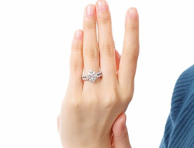 マーキスカット（0.323ct・VVS）プラチナダイヤモンドリング　L8　K037863-H